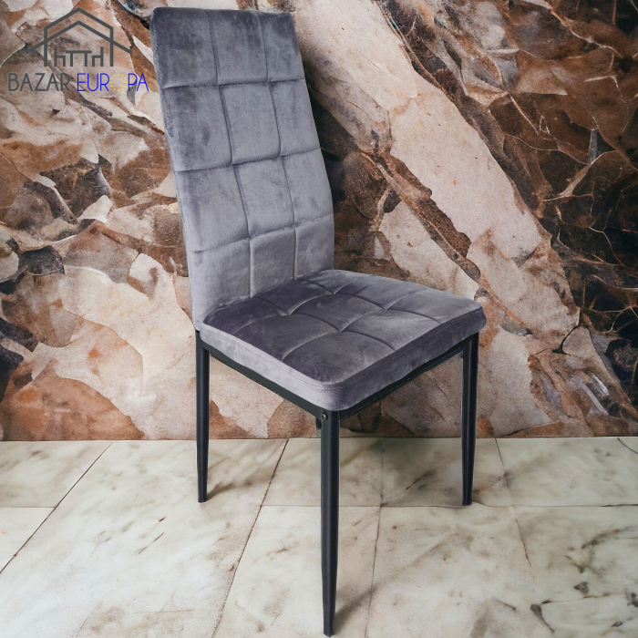 Scaun catifea gri [1]