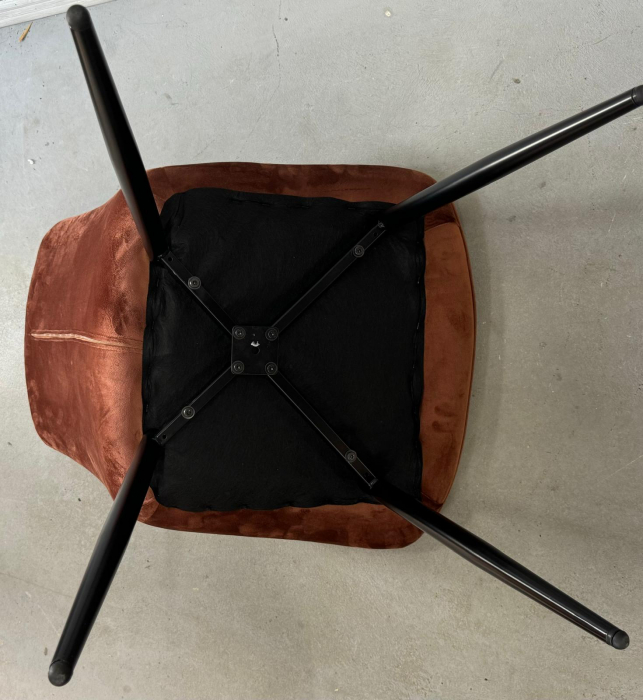 Scaun catifea HC-R08 maro [4]