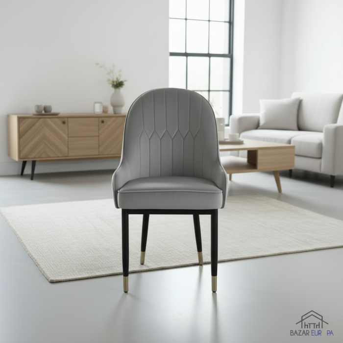 Scaun catifea u52 gri [3]