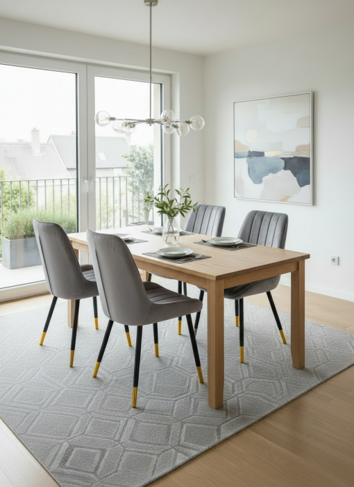 Scaun R08 gri-auriu [2]