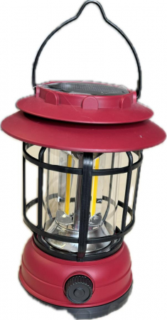 Lampa de camping cu variator reincarcabila prin USB si panou solar S-27 [1]