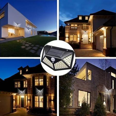 Lampa LED cu Incarcare Solara si Senzor de miscare x100 LED [1]