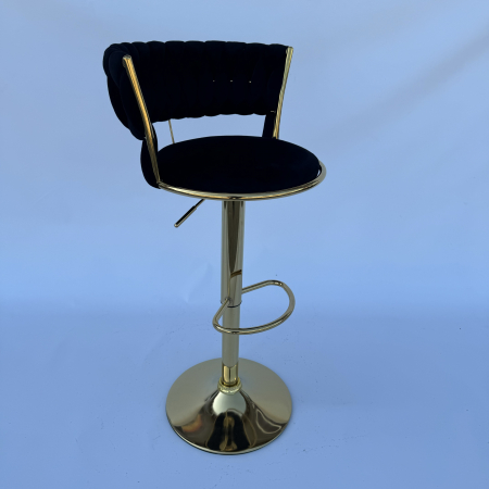 Scaun bar negru-auriu [1]