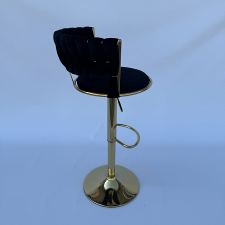 Scaun bar negru-auriu [2]