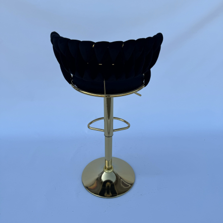 Scaun bar negru-auriu [3]