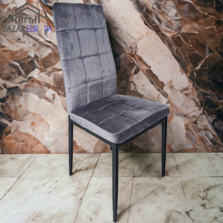 Scaun catifea gri [0]