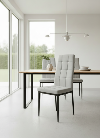 Scaune - Scaun catifea gri