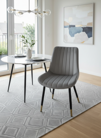 Scaune - Scaun R08 gri-auriu