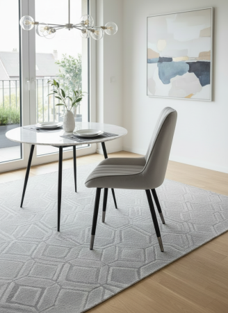 Scaun R08 gri-auriu [2]