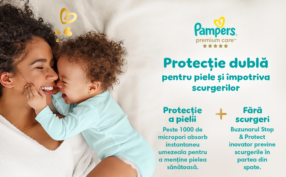 Curatare imbunatatita cu servetele Pampers Fresh Clean