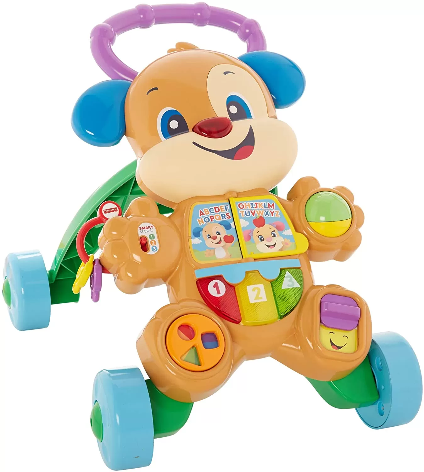 Antemergator Catelus Interactiv Fisher Price ,   2 Moduri de Joaca, Limba Romana