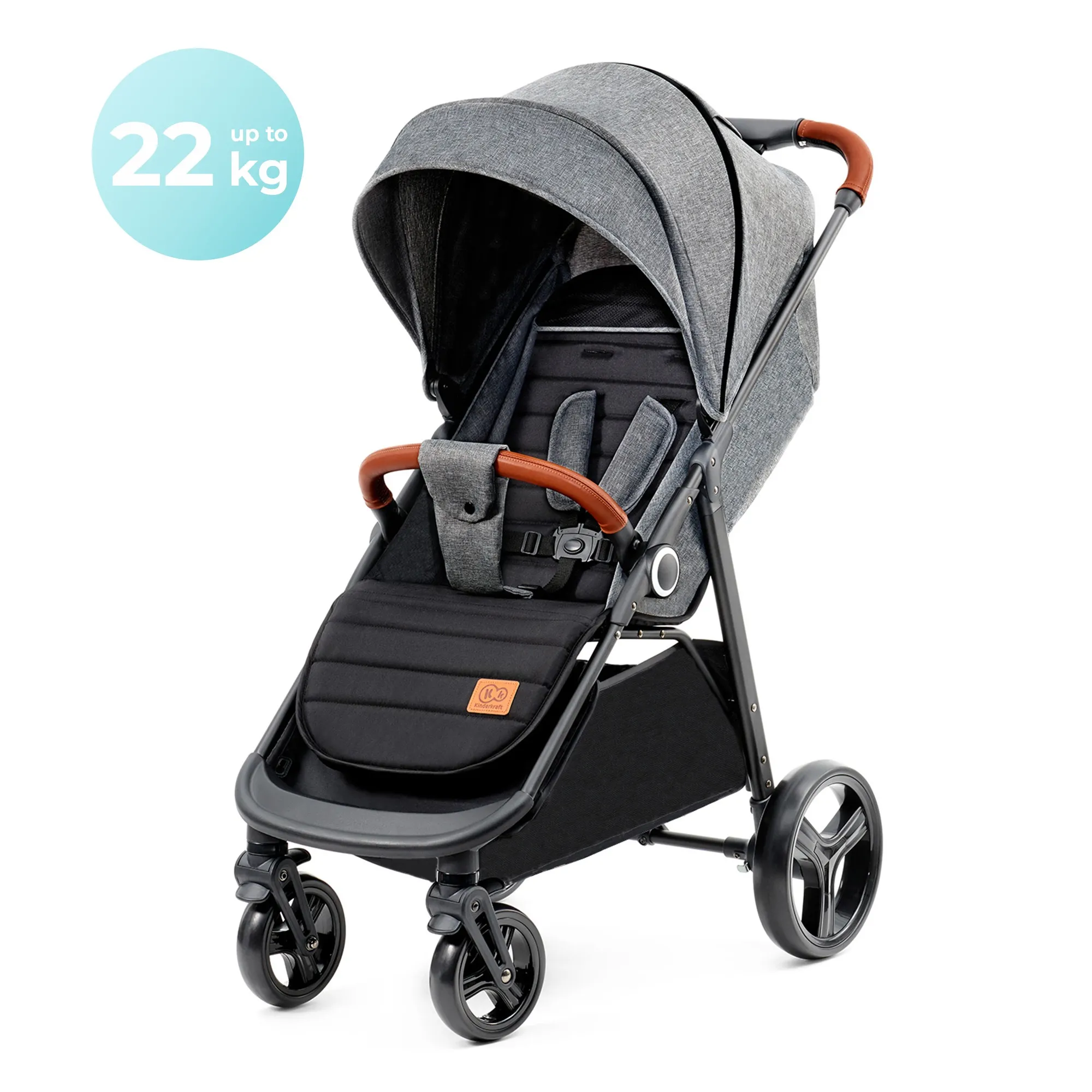 Carucior Sport Kinderkraft Grande Plus, Gri