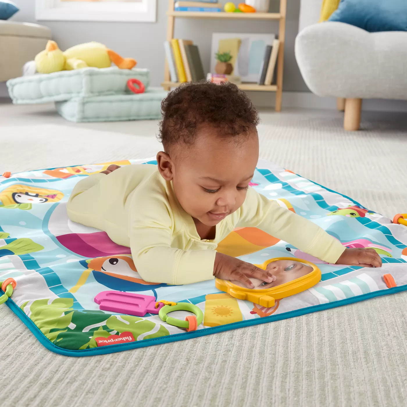 Covoras cu Activitati Fisher-Price ,   Dezvoltare si Distractie pentru bebelusi