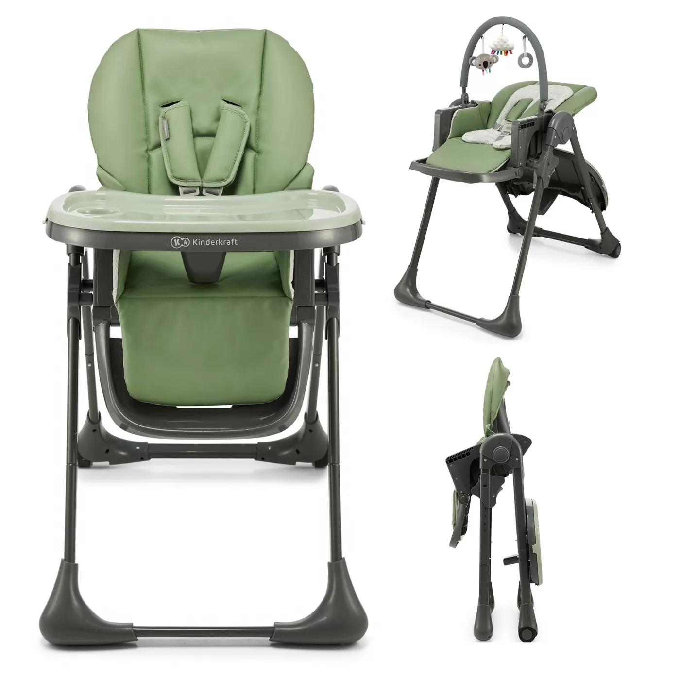 Scaun de Masa Kinderkraft TUMMIE 2 in 1, Pliabil, Green