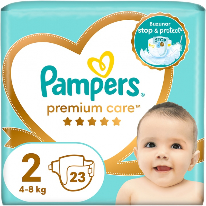 Scutece Pampers Premium Care Nr.2 , Delicatete si Protectie pentru Pielea Bebelusului