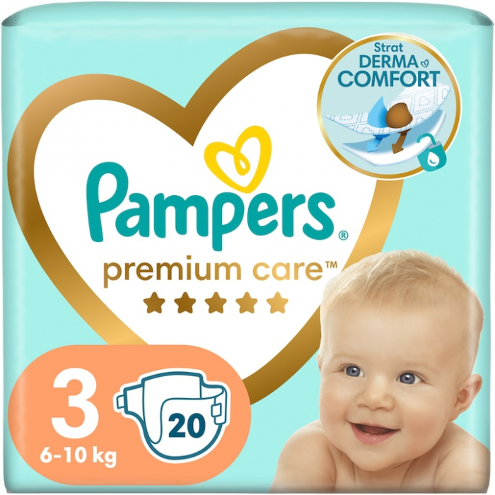 Scutece Pampers Premium Care Nr.3 ,   Delicatete si Protectie pentru Pielea Bebelusului