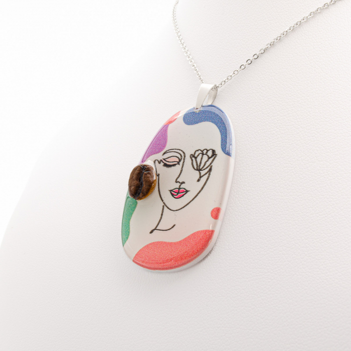 Colier CoffeeEarrings LineArt [6]