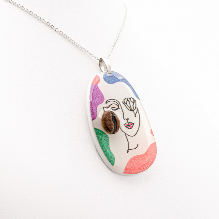 Colier CoffeeEarrings LineArt [7]