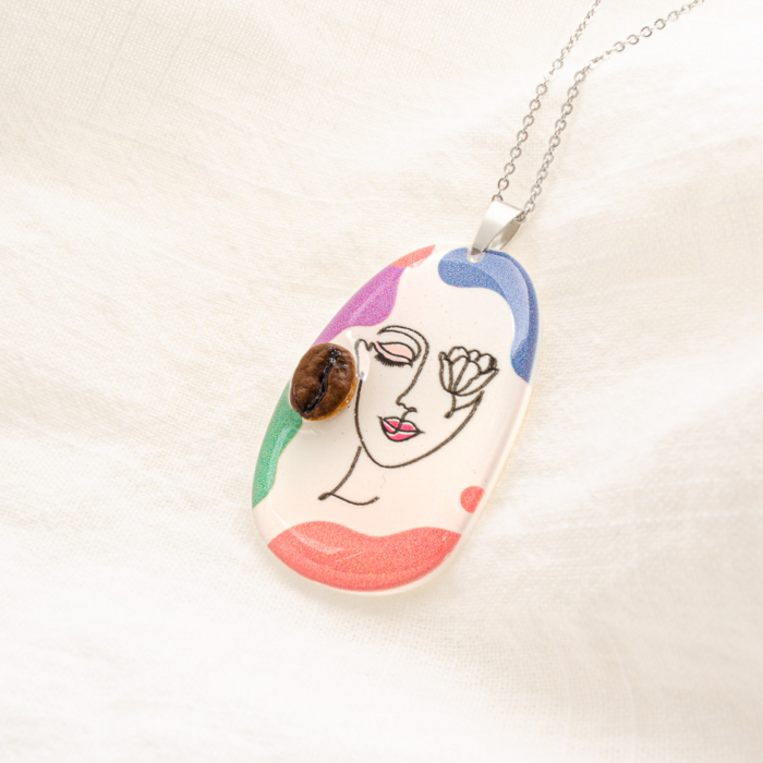 Colier CoffeeEarrings LineArt [5]