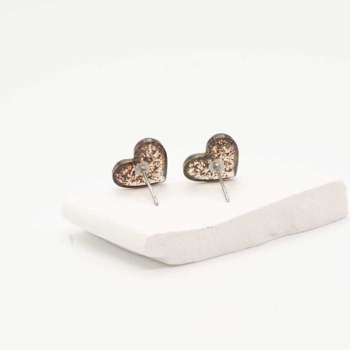 Cercei ShortBlack în formă de inimă [4]