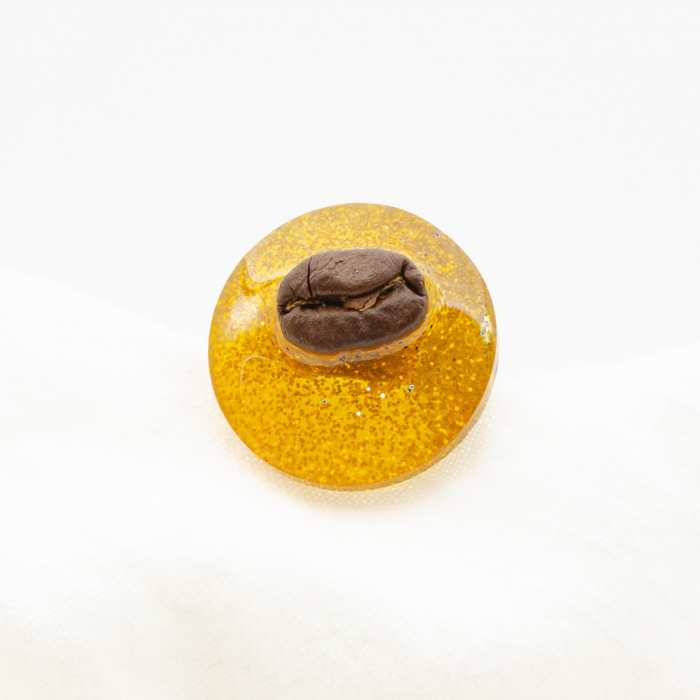 Inel GOLD cu bob real de cafea [5]