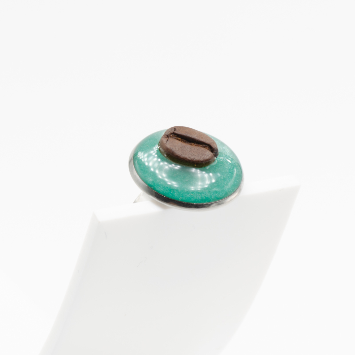 Inel HardChoise TURQUOISE cu bob de cafea [7]