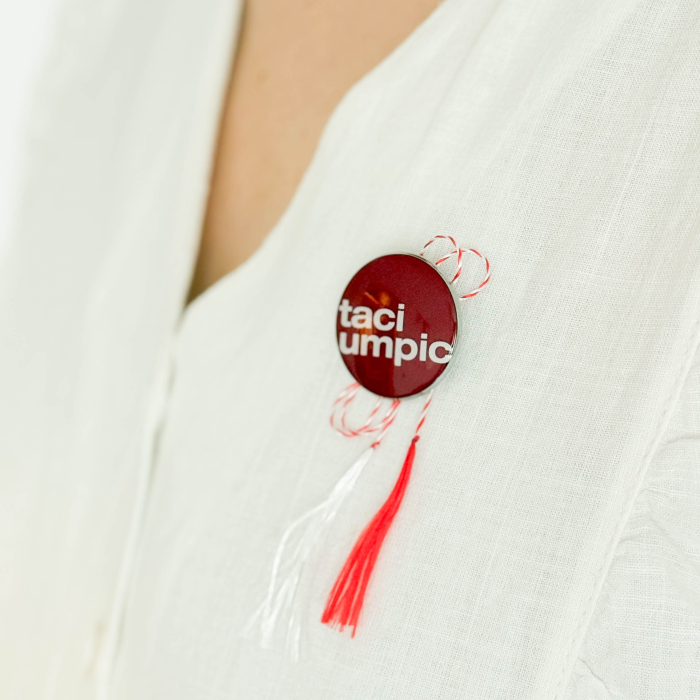 Mărțișor "taci umpic" Roșu [3]