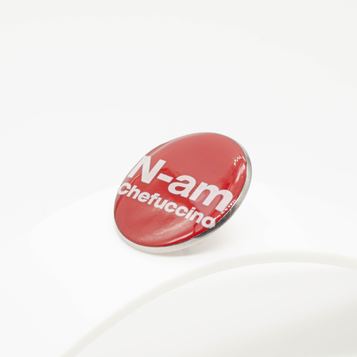 Pin "N-am Chefucinno" Roșu [3]