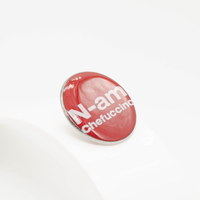 Pin "N-am Chefucinno" Roșu [2]