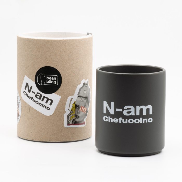 N-am chefucinno - Cana Bean Bling - cană ceramică mată 240 ml, mesaj ironic pentru iubitorii de cafea [11]