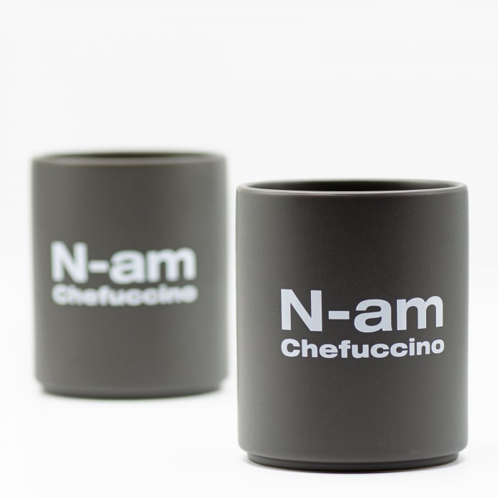 N-am chefucinno - Cana Bean Bling - cană ceramică mată 240 ml, mesaj ironic pentru iubitorii de cafea [3]