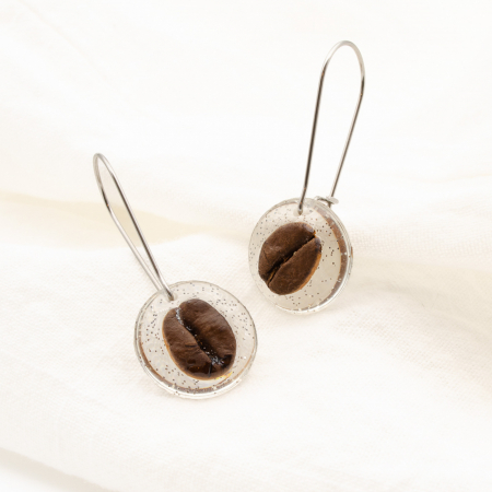 Cercei Cafe Con Glitter [3]