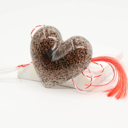 Colecția inLOVE with COFFEE - Mărțișor CafeLatte în formă de inimă