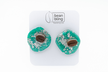 Cercei Blink cu bob real de cafea [2]