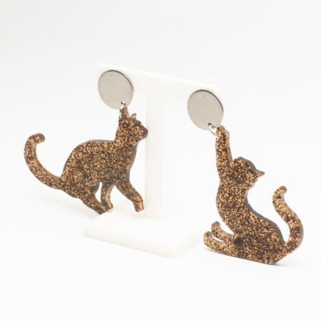 CERCEI - Cercei MisMatched (2) cu pisici in forme diferite