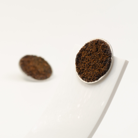 Cercei ROUND cu Zaț de cafea [4]