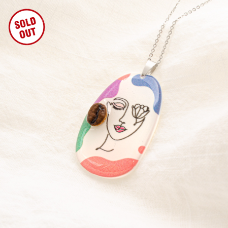 COLIERE - Colier CoffeeEarrings LineArt