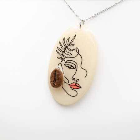 COLIERE - Colier STYLE cu bob de cafea