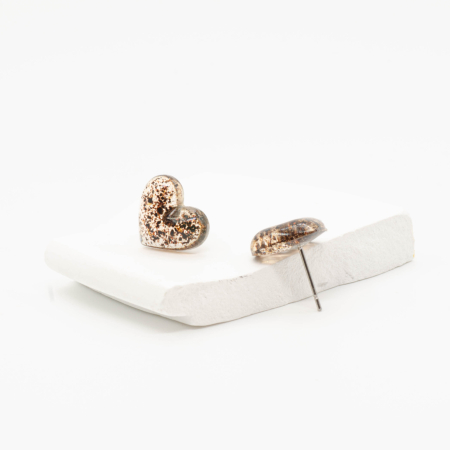 Cercei ShortBlack în formă de inimă [2]