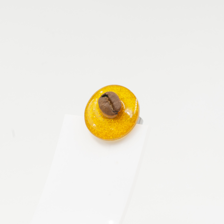 Inel GOLD cu bob real de cafea [9]