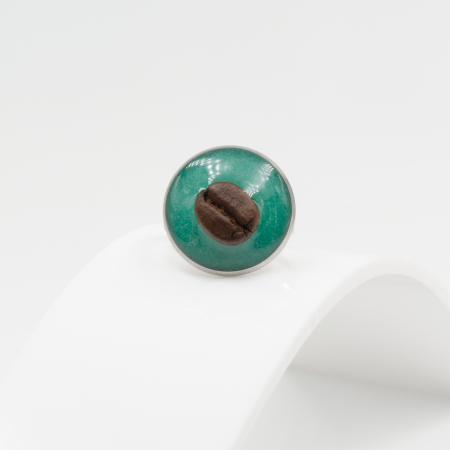 Inel HardChoise TURQUOISE cu bob de cafea [8]