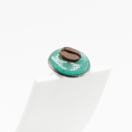 Inel HardChoise TURQUOISE cu bob de cafea [6]