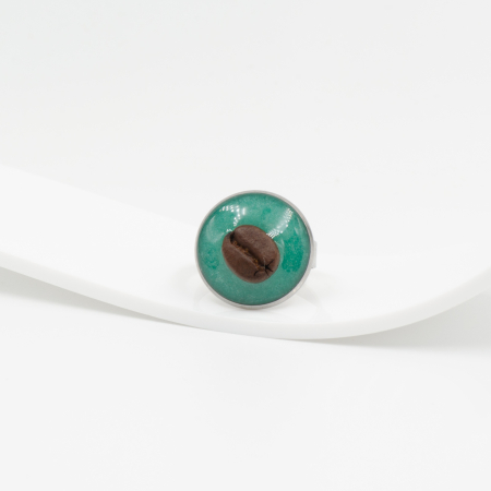 Inel HardChoise TURQUOISE cu bob de cafea [9]