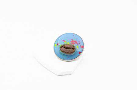Broșă Pin cu bob de cafea cu pigment colorat  "Play" [3]