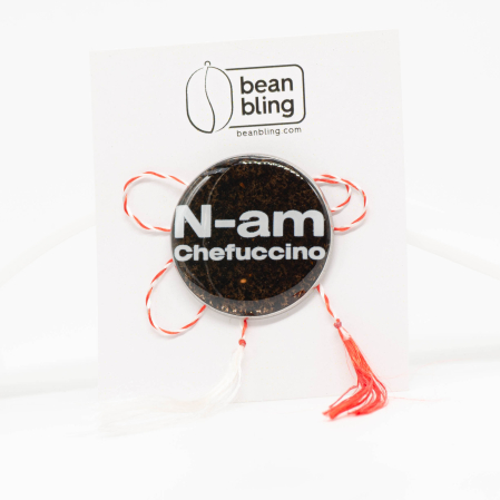 MĂRȚIȘOARE - Mărțișor "N-am Chefucinno" pe fundal 'ScuZaț