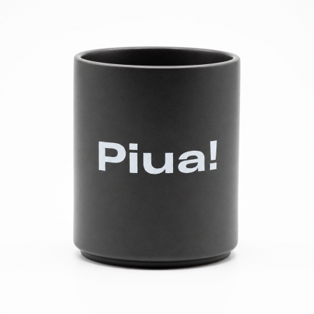 Pachet cadou „piua” cu cană ceramică mată, broșă pin și stikere UV BeanBling [1]