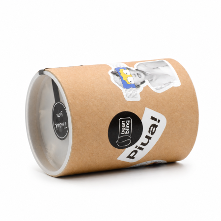 Pachet cadou „piua” cu cană ceramică mată, broșă pin și stikere UV BeanBling [2]