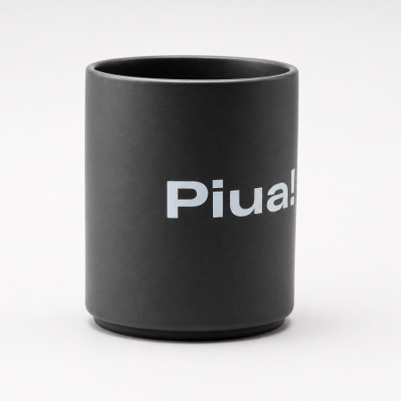 Pachet cadou „piua” cu cană ceramică mată, broșă pin și stikere UV BeanBling [10]