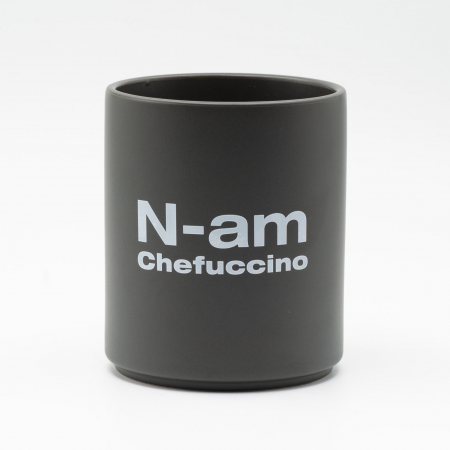 N-am chefucinno - Cana Bean Bling - cană ceramică mată 240 ml, mesaj ironic pentru iubitorii de cafea [1]