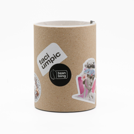 taciumpic - Cana Bean Bling - cană ceramică mată 240 ml, mesaj ironic pentru iubitorii de cafea [2]